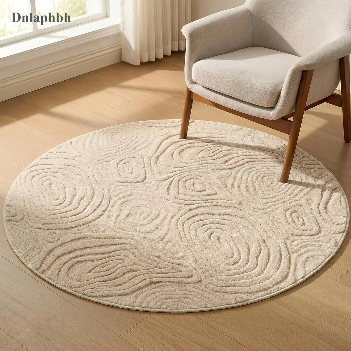 Teppich Reliefkreis rund rund – Kantendetail