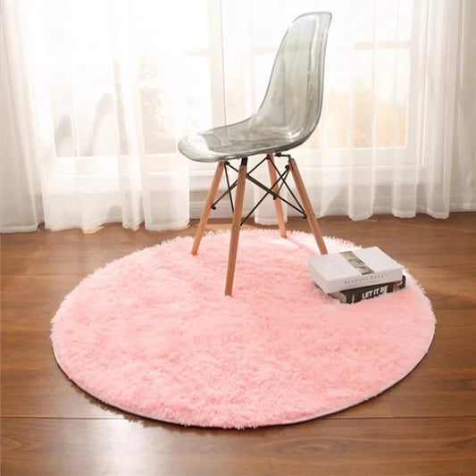 Runder Teppich Pink — Pink, Ø 160 cm