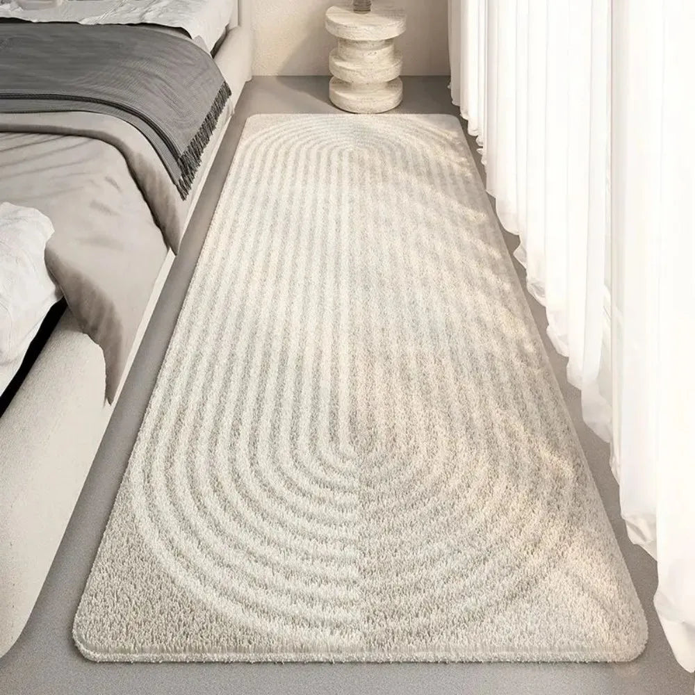 Hochflor-Teppich Streifenflor – Kantendetail