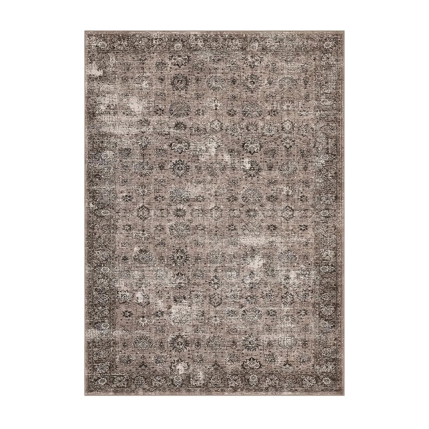 Teppich Vintage-Ornament Graubraun — Graubraun, 160 × 230 cm