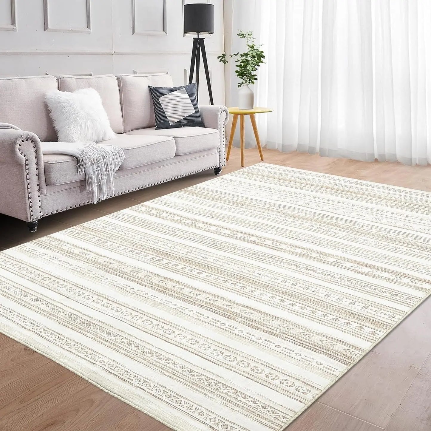 Teppich Boho Beige — Beige und Creme, 160 × 230 cm