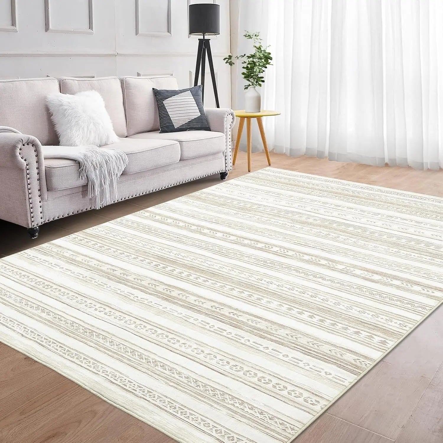 Teppich Boho Beige — Beige und Creme, 160 × 230 cm