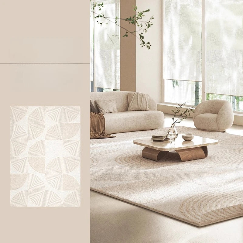 Teppich Creme Linien — Creme, 80 × 120 cm