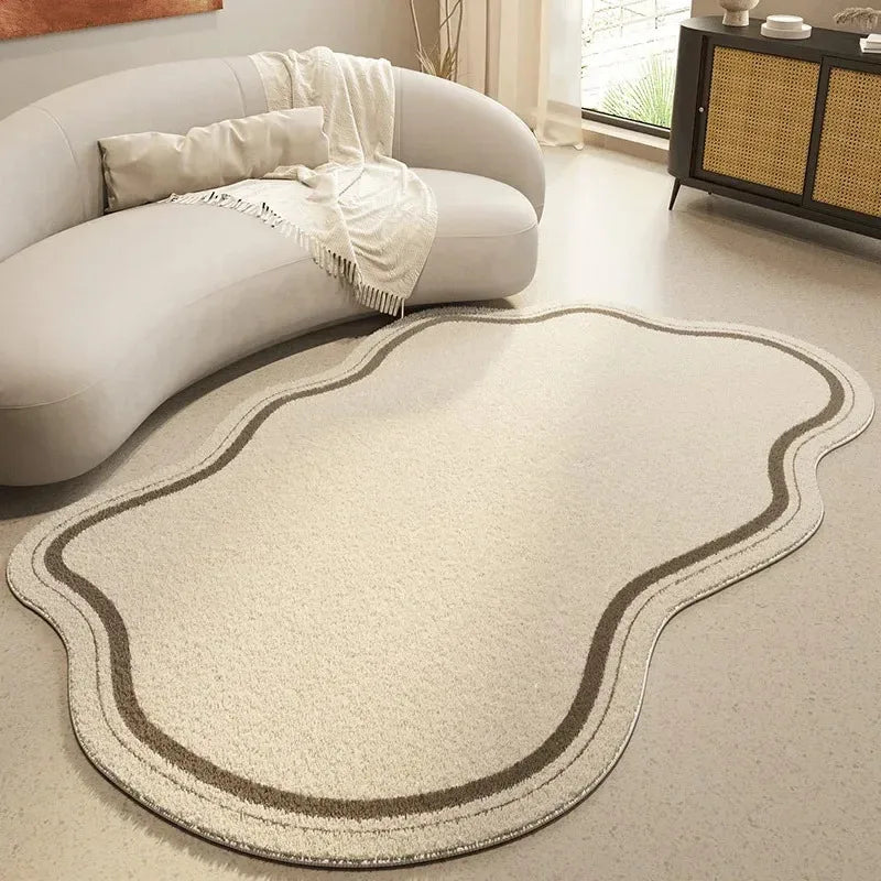Hochflor-Teppich Wabiform organisch – Detailansicht der Oberfläche