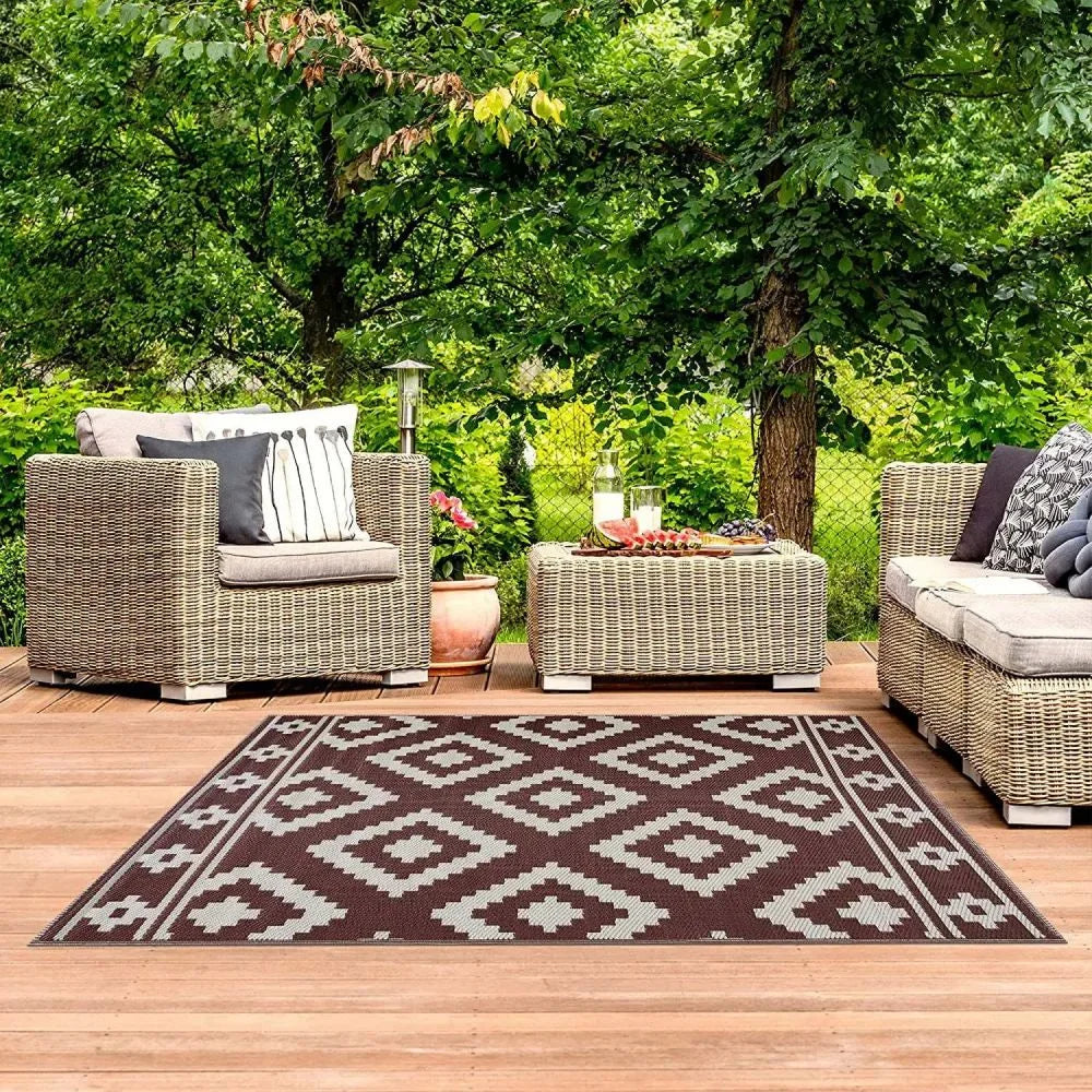 Outdoor-Teppich Gartenschutz rechteckig – Musterausschnitt