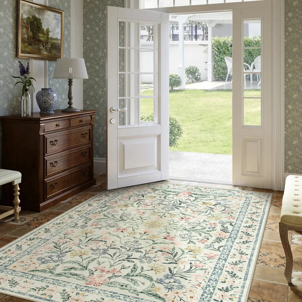 Teppich Pariser Garten rechteckig – Produktansicht