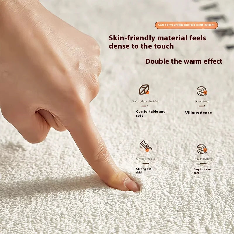 Hochflor-Teppich Streifenflor – Detailansicht der Oberfläche