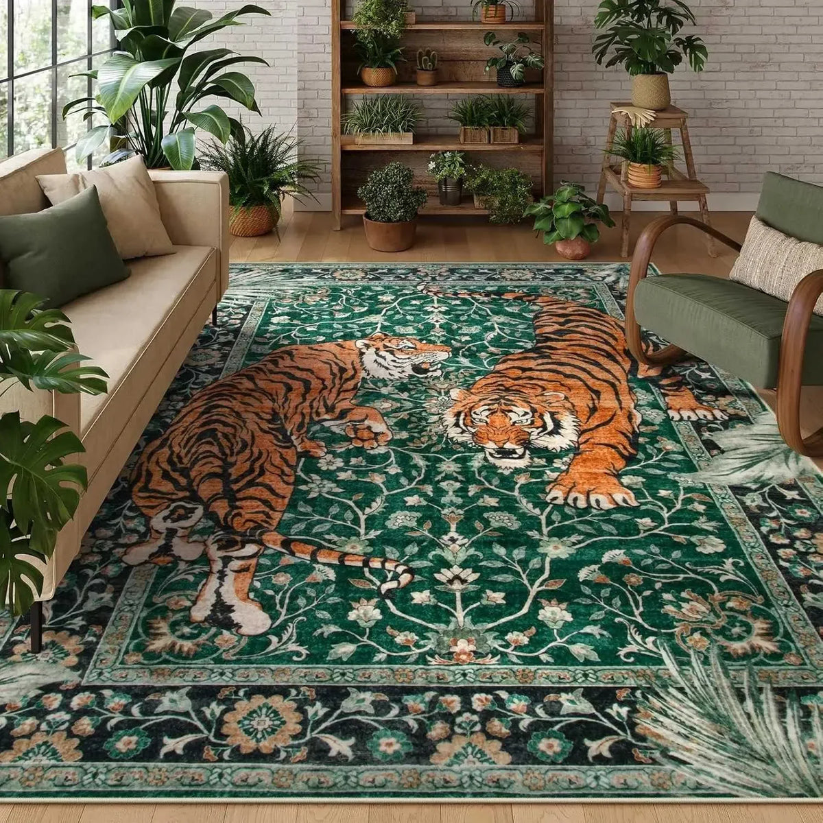 Teppich Tigerflor rechteckig – Produktansicht