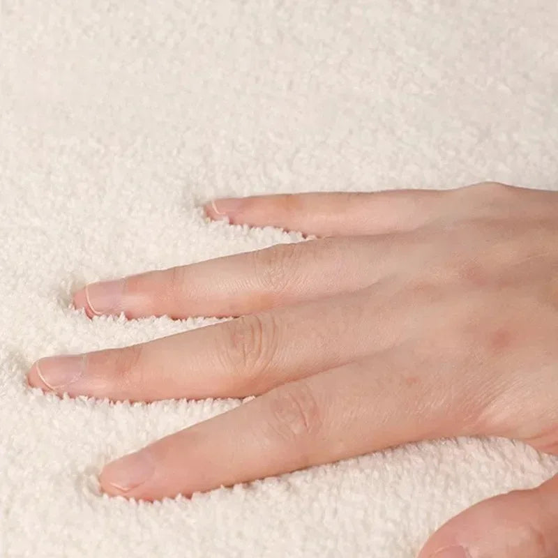 Hochflor-Teppich Wabiform organisch – Draufsicht