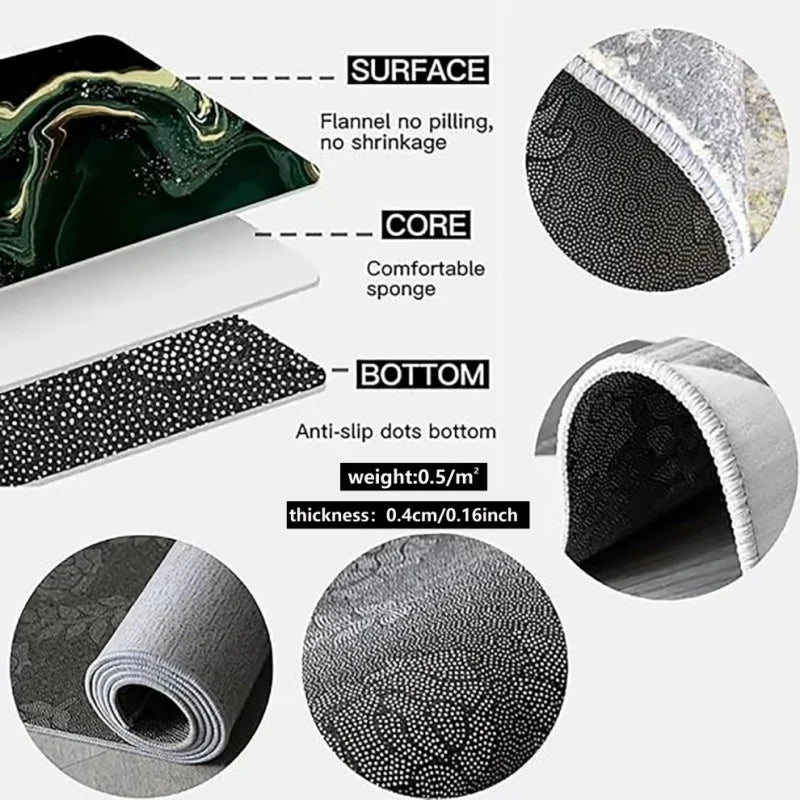 Outdoor-Teppich Bohoraster rechteckig – Draufsicht