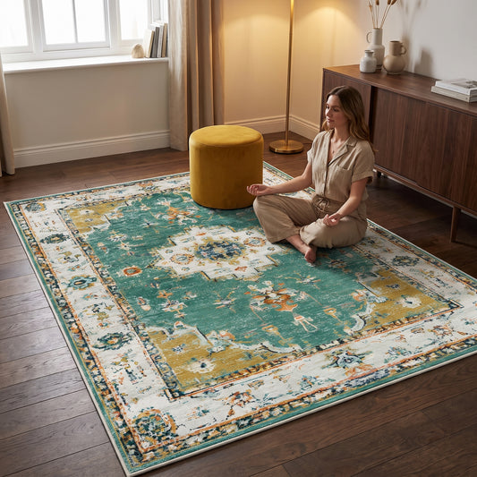 Teppich Ornament Boho Muster – Lifestyle