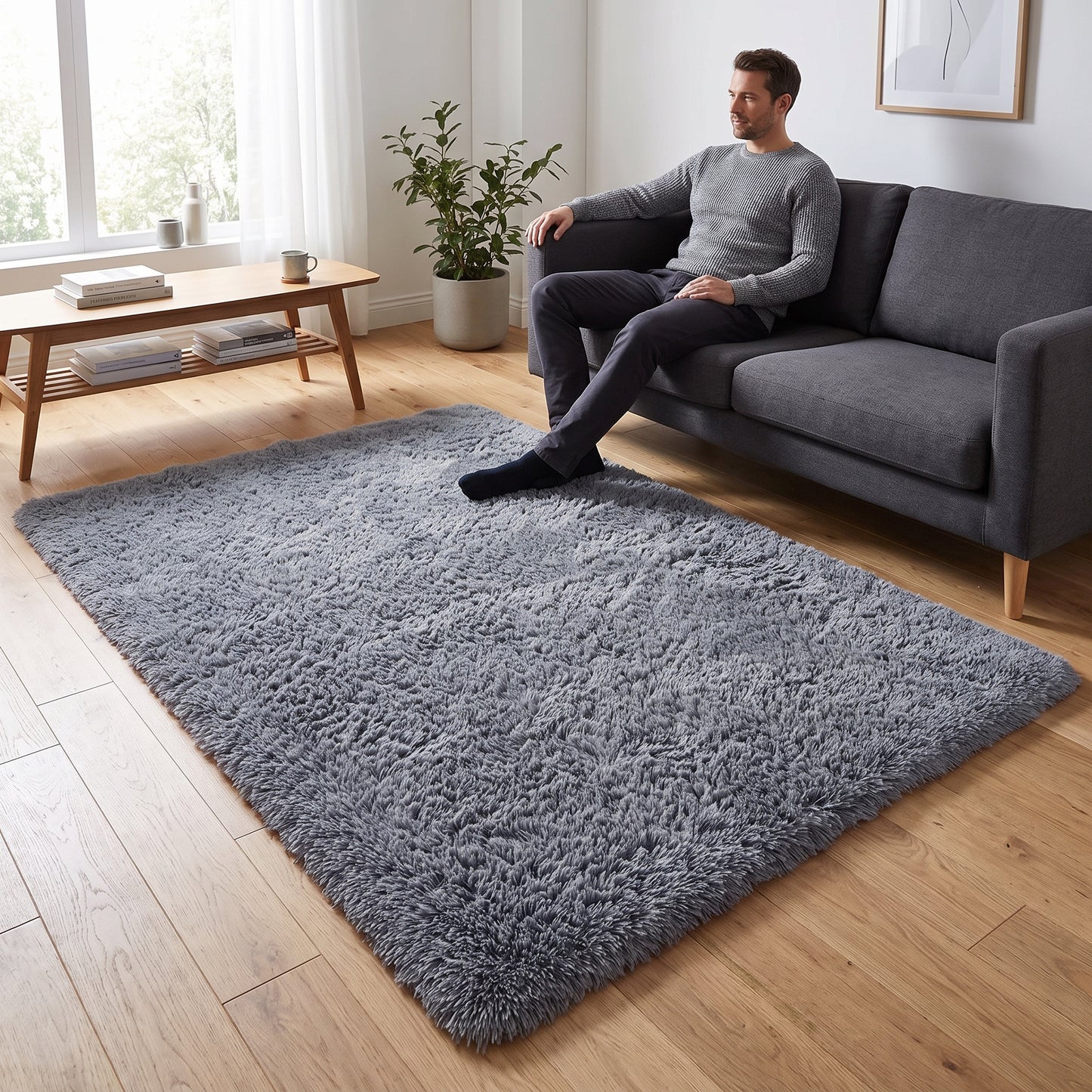 Teppich Seidenflausch – Design 1 – 160 x 230 cm – Lifestyle