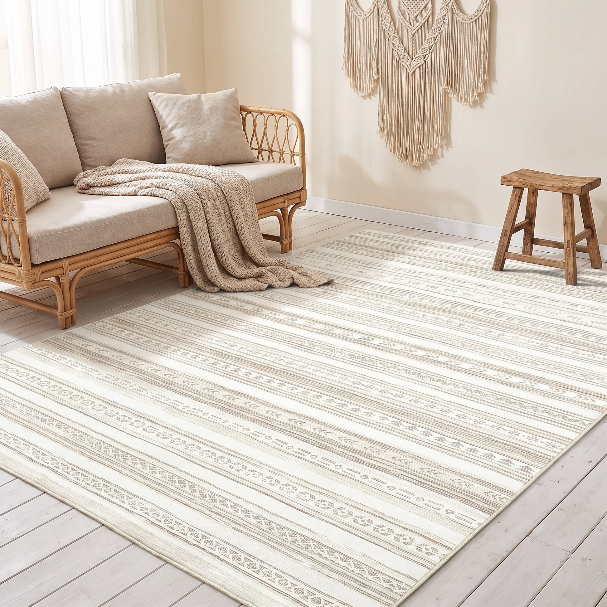 Teppich Boho Beige – Lifestyle
