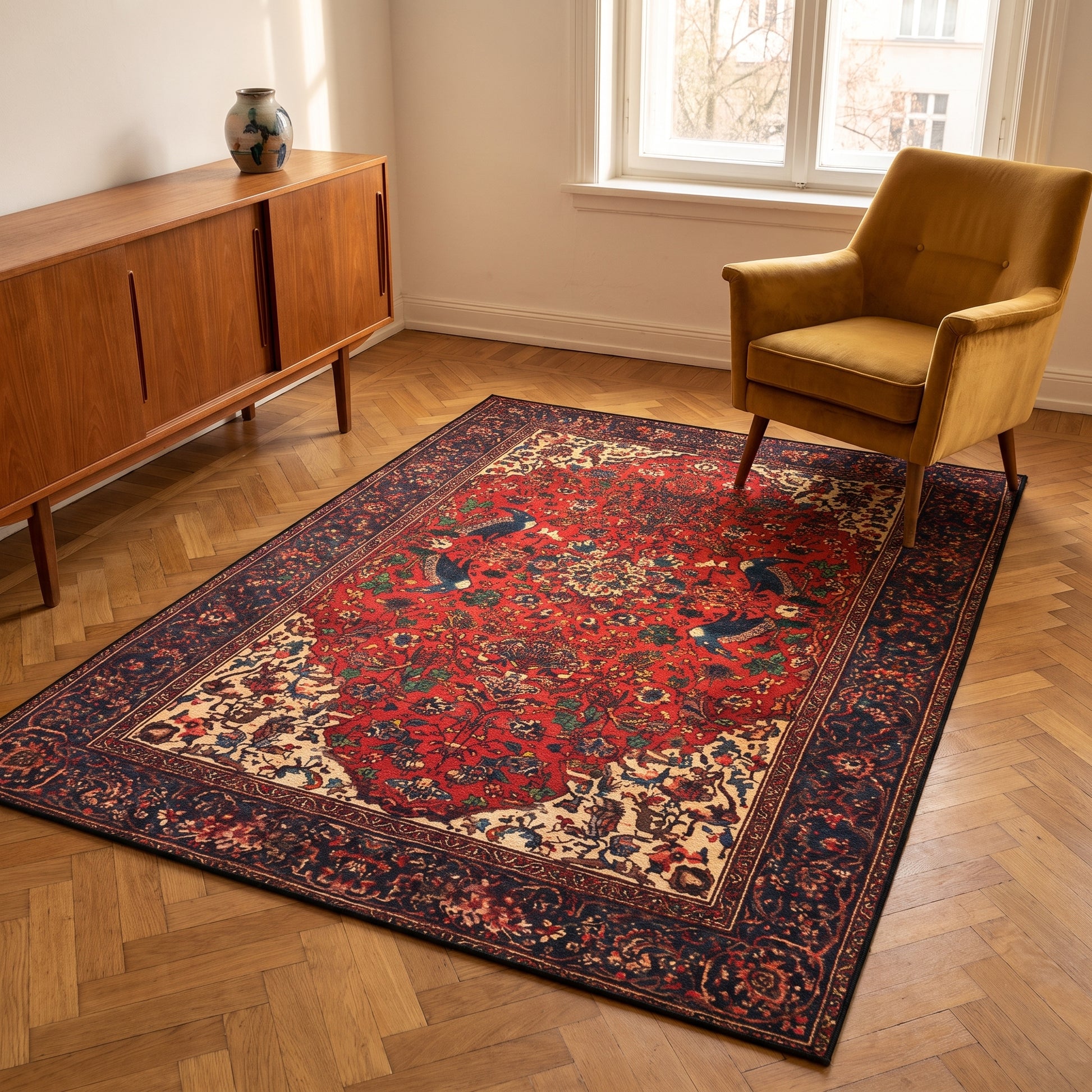 Teppich Retro Boho Perser – Lifestyle