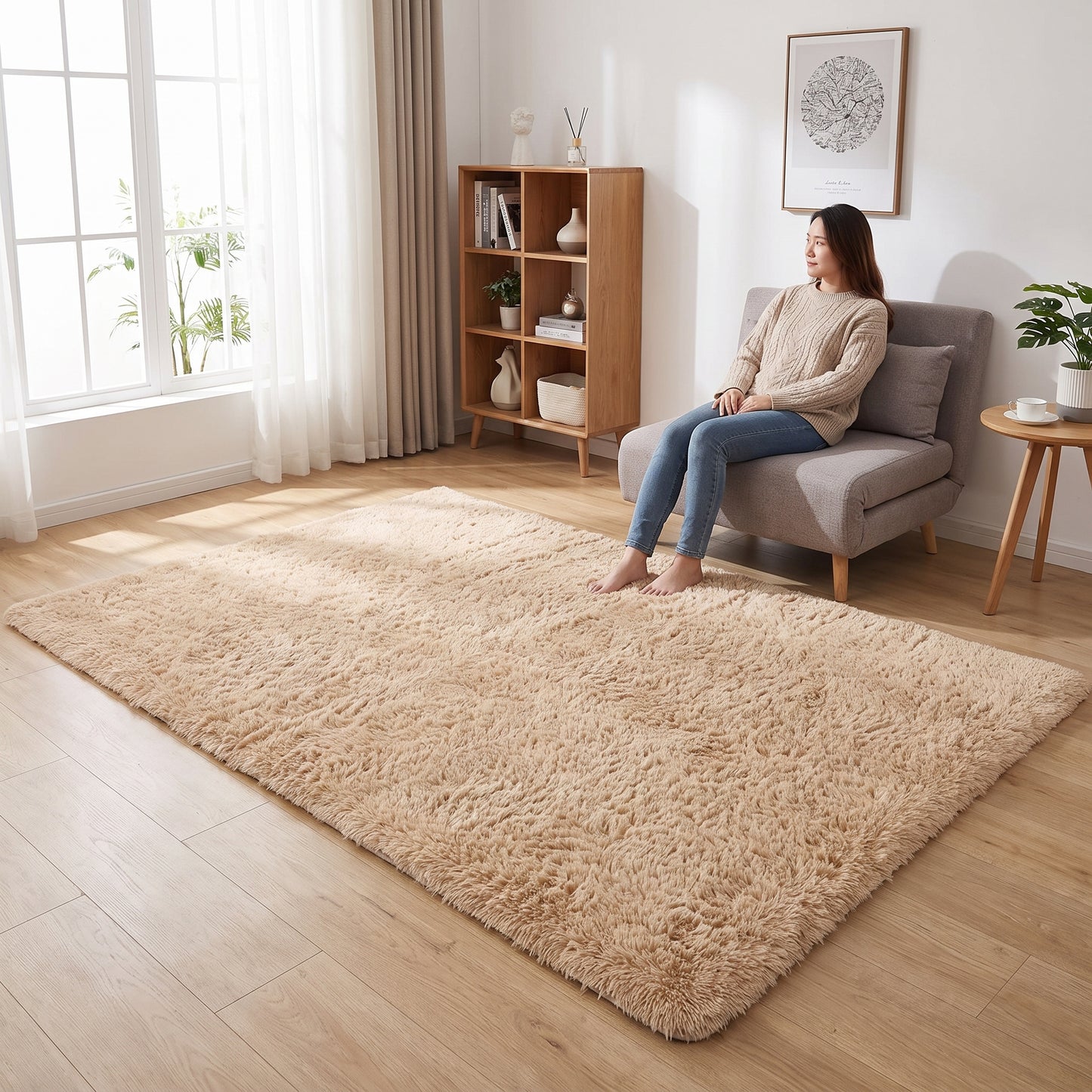 Teppich Wolkenfeld – Kamel – 160 x 230 cm – Lifestyle