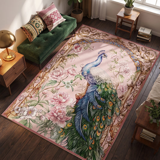Teppich Boho Pfauenmuster – Lifestyle