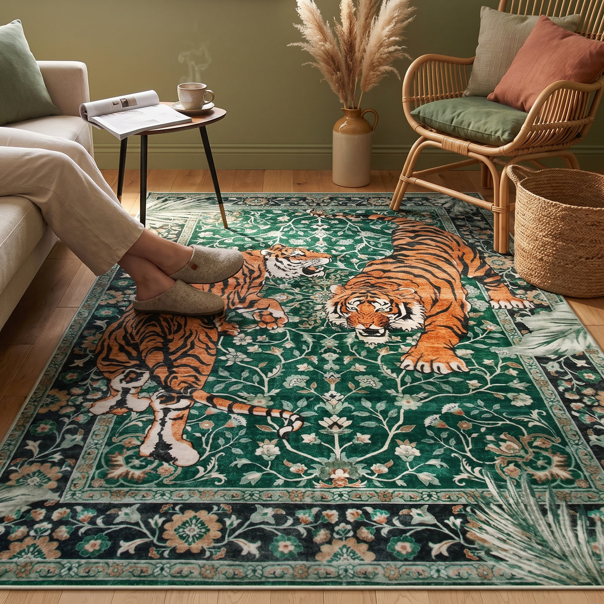 Teppich Tigerflor rechteckig – Produktansicht