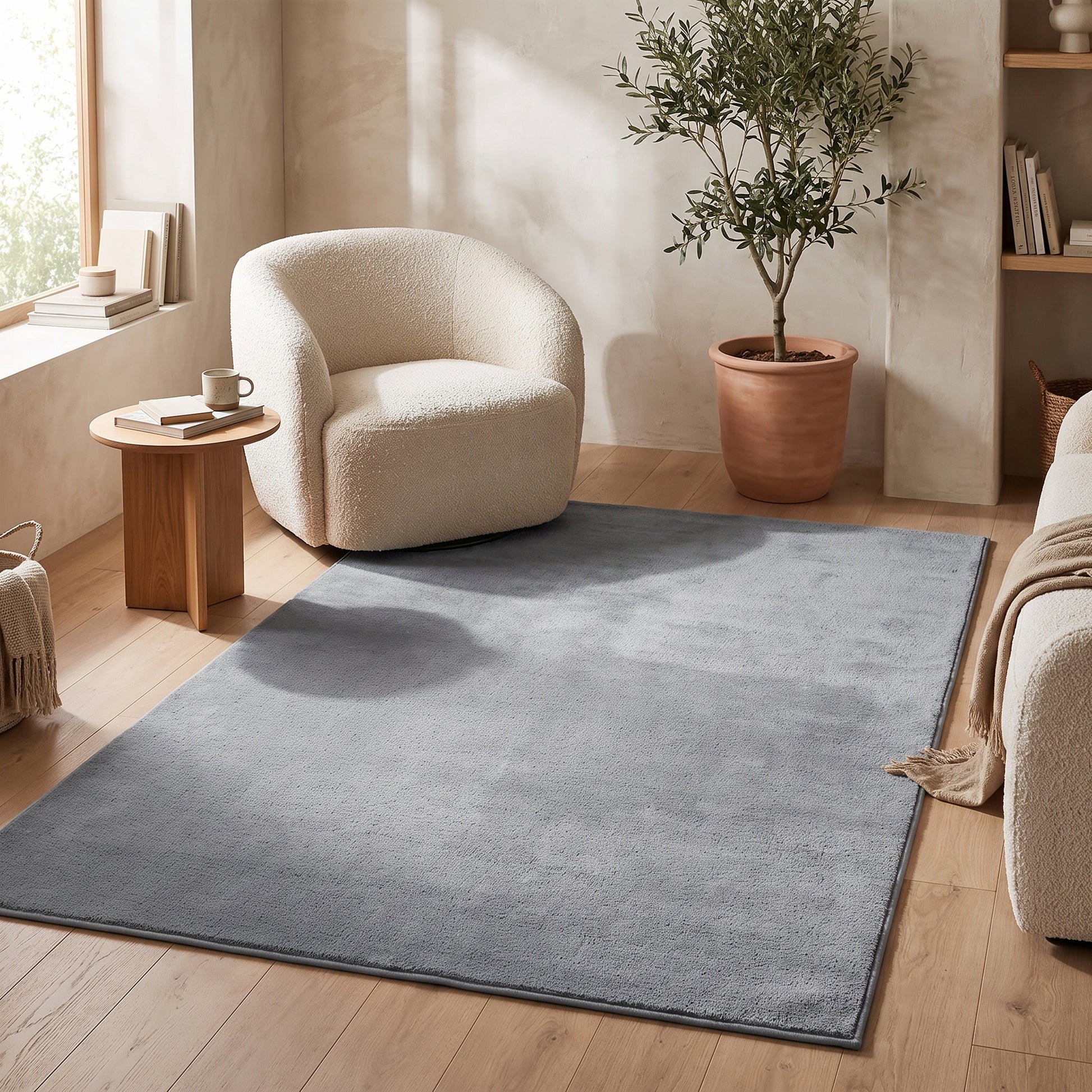 Teppich Klarfeld – Grau – 200 x 300 cm – Lifestyle