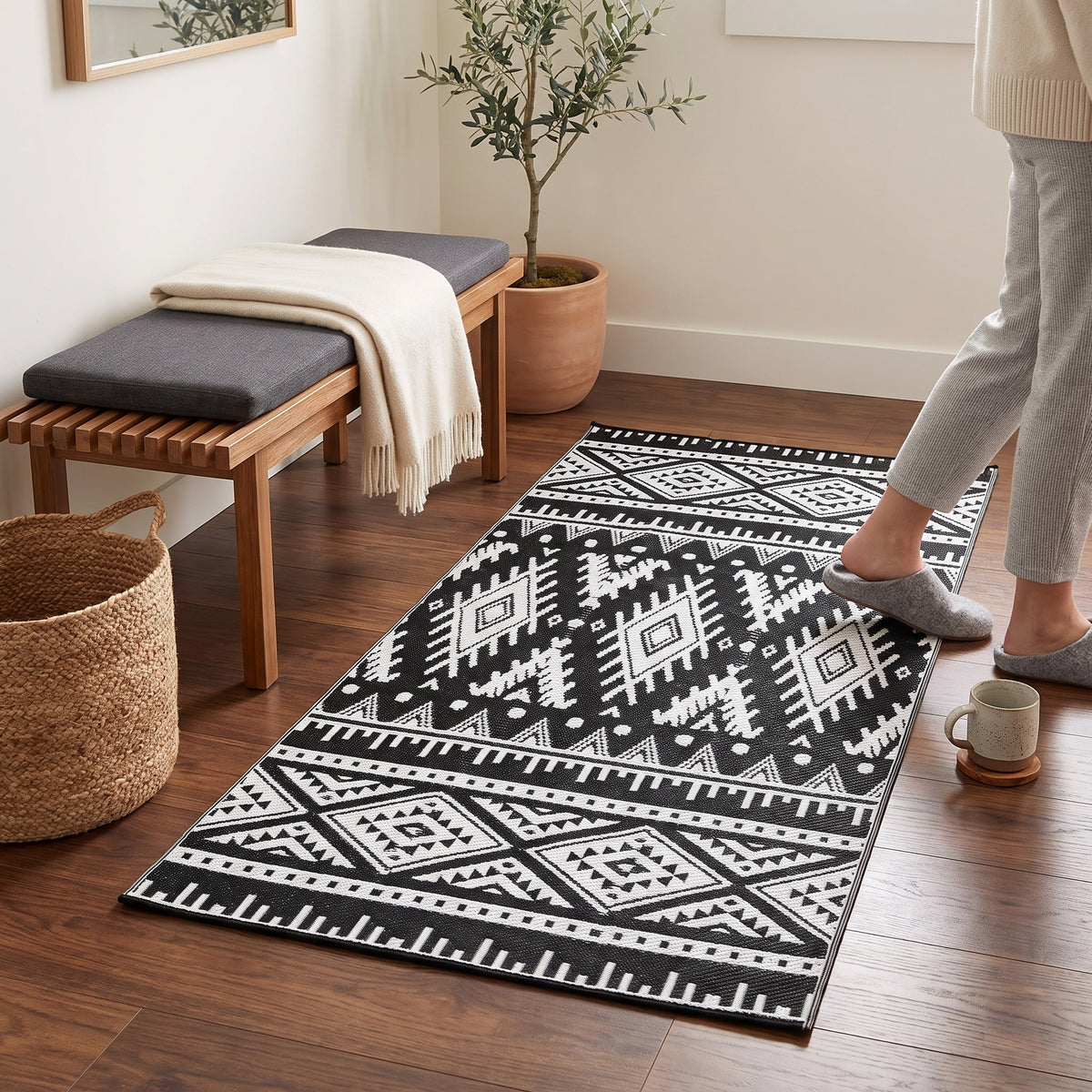 Outdoor-Teppich Bohoraster – Produktansicht