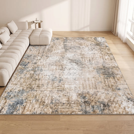Teppich Vintage Abstrakt Beige im Wohnraum, 80 × 120 cm