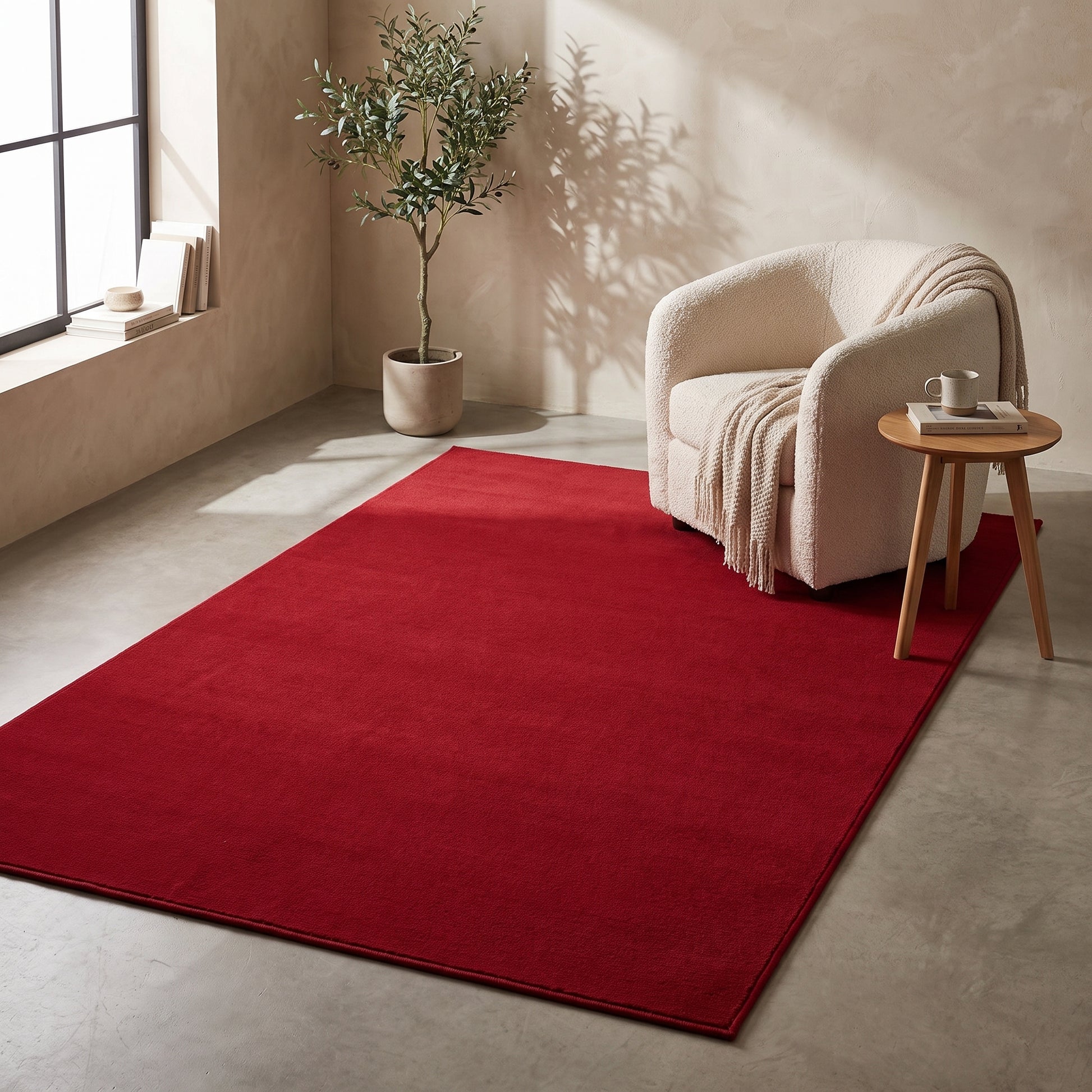Teppich Klarfeld – Weinrot – 200 x 300 cm – Lifestyle